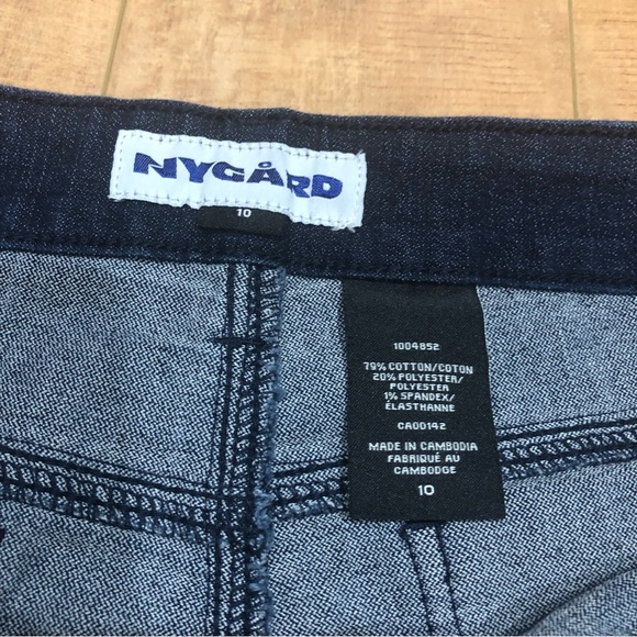 Nygård Mid Rise Capris stretch denim dark blue - Picture 6 of 7